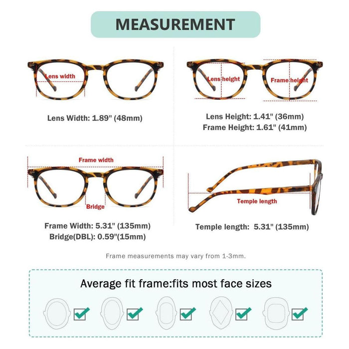 eyekeeper.com - eyekeeper.com - (Must Buy Both Eye) Reading Glasses with Different Strength for Each Eye PR001-DEMI