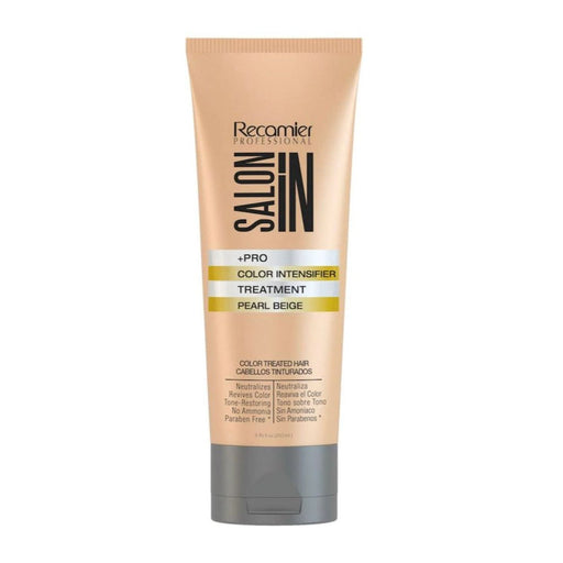 VIP Extensions Recamier Salon In Pro Hair Color Intensifier Treatment, Pearl Beige, 8.45 oz Scalp Treatment White Smoke