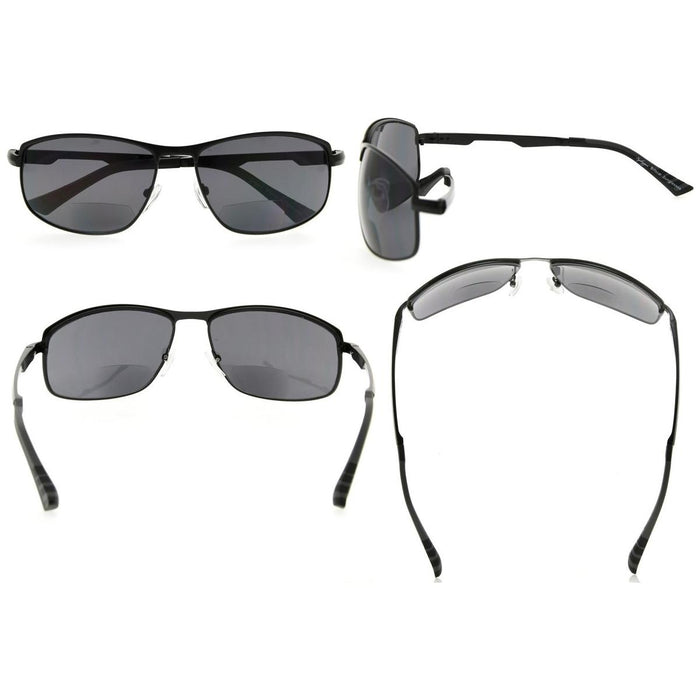 Eyekeeper.Com - Rectangle Bifocal Reading Sunglasses Outdoor Readers Sg801