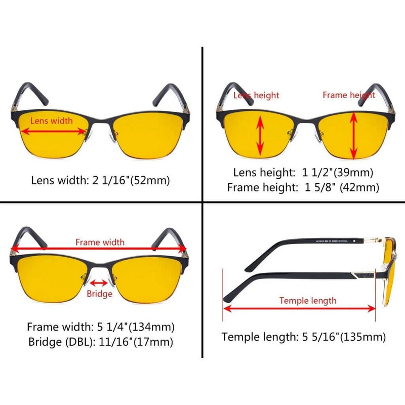 eyekeeper.com Rectangle Blue Light Blocking Eyeglasses LX19015-BB90 Eyeglasses