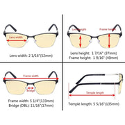 eyekeeper.com Rectangle Blue Light Blocking Eyeglasss LX19012-BB60 Eyeglasses