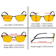 eyekeeper.com Rectangle Blue Light Blocking Eyeglasss LX19012-BB90 Eyeglasses