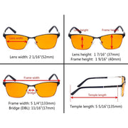 eyekeeper.com Rectangle Blue Light Blocking Eyeglasss LX19012-BB98 Eyeglasses