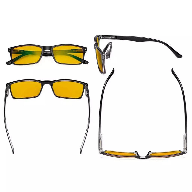 eyekeeper.com Rectangle Blue Light Blocking Reading Glasses Classic Readers HP802 Eyeglasses