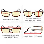 eyekeeper.com Rectangle Blue Light Blocking Reading Glasses TMCG899-6 Eyeglasses
