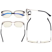 eyekeeper.com Rectangle Blue Light Filter Eyeglasses LX19039-BB40 Eyeglasses