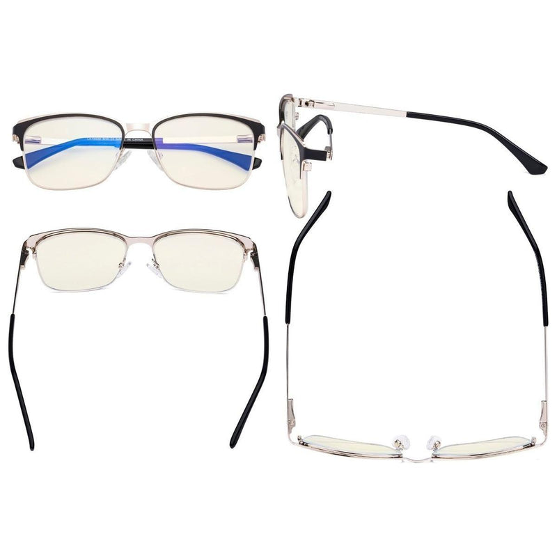 eyekeeper.com Rectangle Blue Light Filter Eyeglasses LX19039-BB40 Eyeglasses