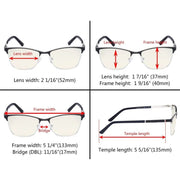 eyekeeper.com Rectangle Blue Light Filter Eyeglasss LX19012-BB40 Eyeglasses