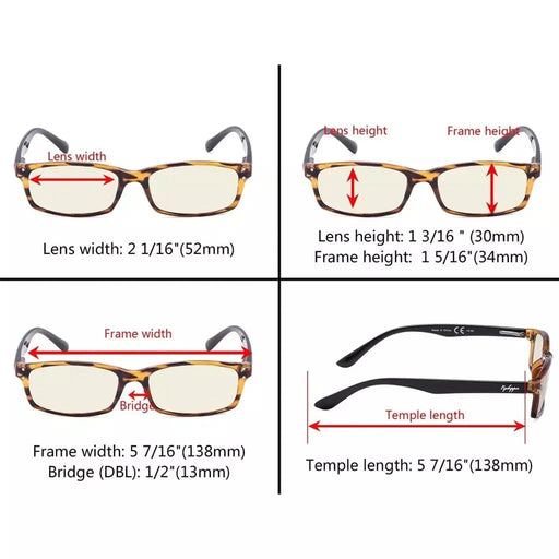 eyekeeper.com Rectangle Blue Light Filter Reading Glasses CG103 Eyeglasses