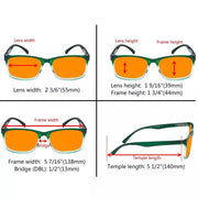 eyekeeper.com Rectangle Chic Blue Light Blocking Reading Glasses DSRT1805 Eyeglasses