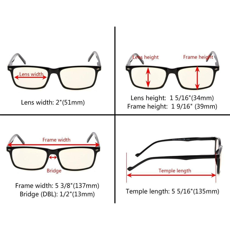 eyekeeper.com Rectangle Computer Reading Glasses CG899 Eyeglasses