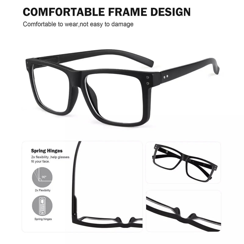 eyekeeper.com Rectangle Fashionable Transition Photochromic Reading Glasses BSR2142 Eyeglasses