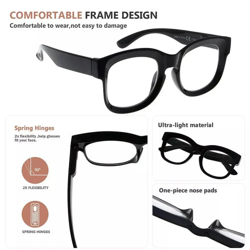 eyekeeper.com Rectangle Glasses Frames for Women Men with Stylish R2013 Eyeglasses