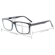 eyekeeper.com Rectangle Reading Glasses Classic Style Readers R899-5 Eyeglasses