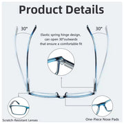 eyekeeper.com Rectangle Reading Glasses Comfort Classic Readers R802 Eyeglasses