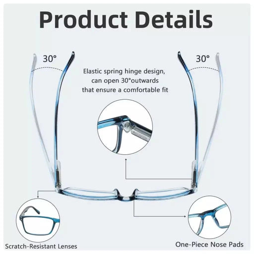 eyekeeper.com Rectangle Reading Glasses Stylish Readers R802-A Eyeglasses