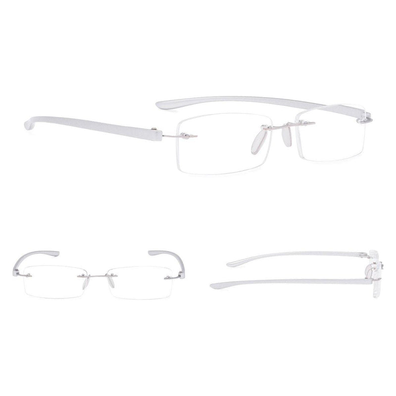 eyekeeper.com Rectangle Rimless Reading Glasses R14001 Eyeglasses