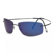 eyekeeper.com Rectangle Rimless Titanium Frame Polarized Sunglasses S1504 Sunglasses