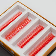 Mega Lash Academy Red 5D Rapid Promade Fans - 600 Fans Promade Fans