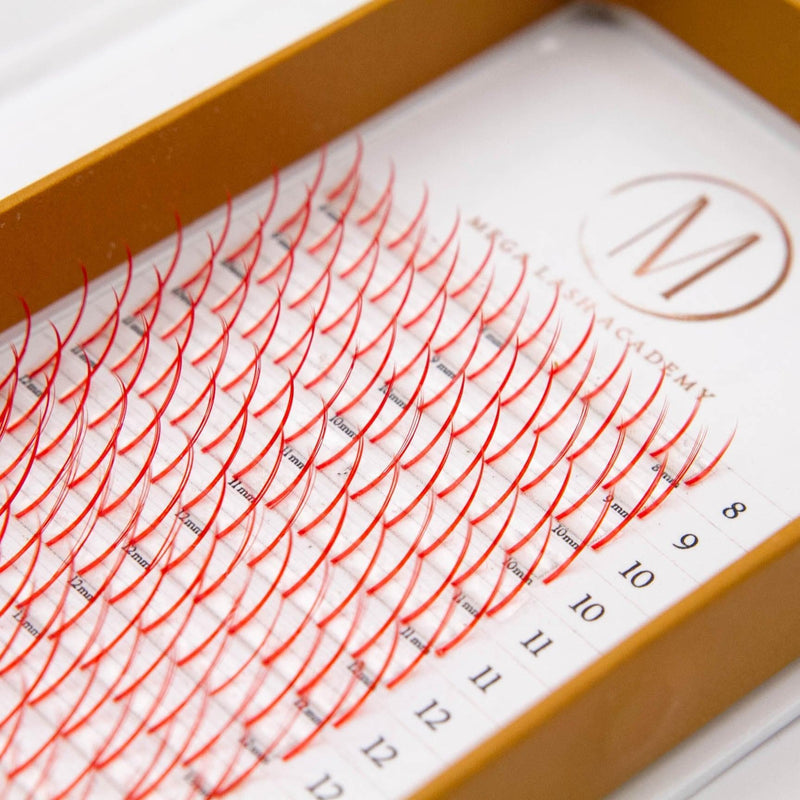Mega Lash Academy Red Promade Spikes Lash Trays