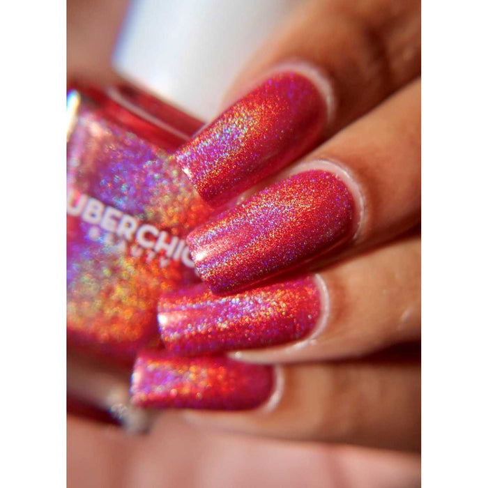 Red-y For My Closeup - Holographic Polish