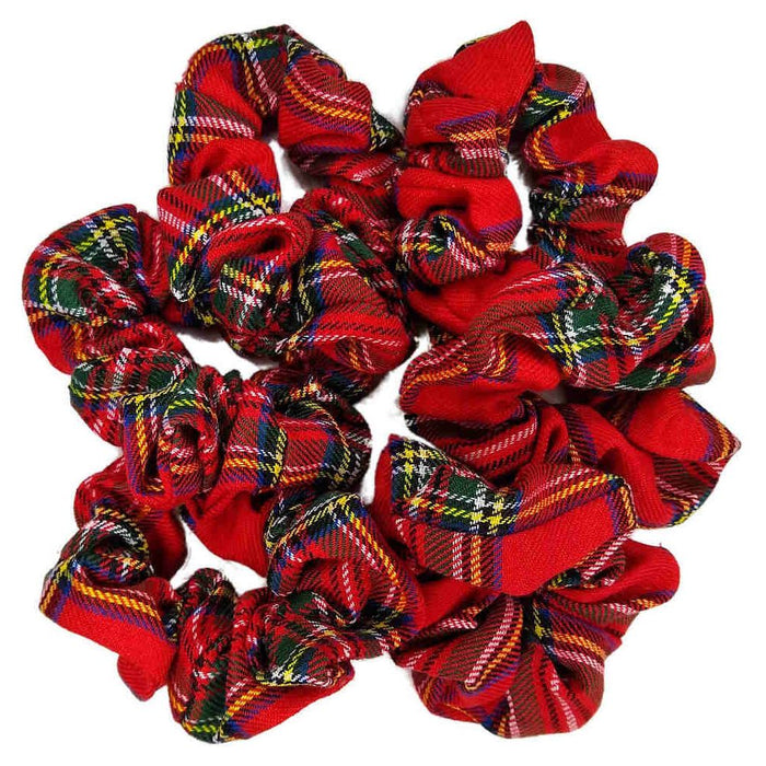 Threddies Plaid Scrunchies