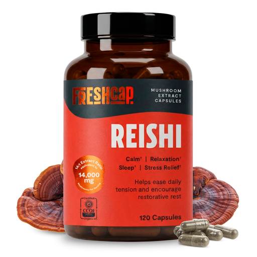 FreshCap Mushrooms Organic Reishi Mushroom Capsules Capsules