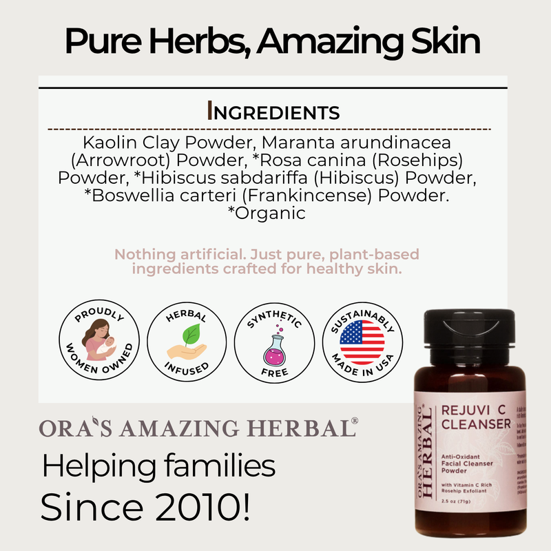 Ora's Amazing Herbal Rejuvi C Cleanser, Facial Cleansing Powder