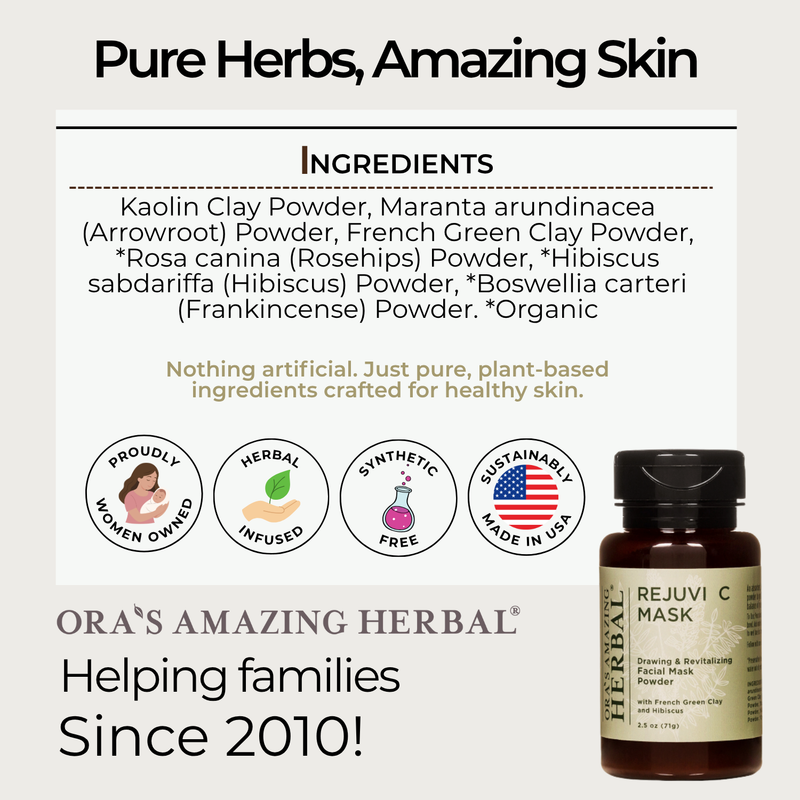 Ora's Amazing Herbal Rejuvi C Mask - Antioxidant Face Mask Powder