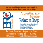 By Robin Creations Relax & Sleep Aromatherapy Inhaler Massage & Relaxation