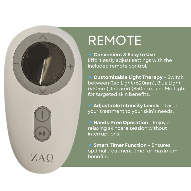 ZAQ Skin & Body Noor LED Light Therapy Mask – Red, Blue & Infrared | ZAQ