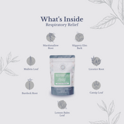 Euphoric Herbals Respiratory Relief Tea Herbal Tea Lavender 60 Cup Servings,30 Cup Servings
