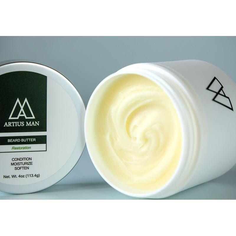Artius Man Restoration Beard Butter – Luxury Oud and Sandalwood Beard Conditioner (4 oz)