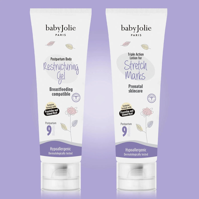 Baby Jolie Paris Restructuring Gel & Stretch Marks Triple Action  | Mom Care Bundle Mom Care > Stretch Mark Cream > Stretch Mark Cream for Pregnancy