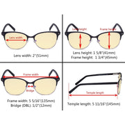 eyekeeper.com Browline Blue Light Blocking Eyeglasses LX19002-BB60 Eyeglasses