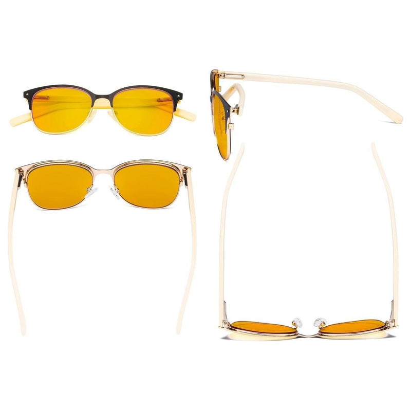 eyekeeper.com Browline Blue Light Blocking Eyeglasses LX19002-BB90 Eyeglasses