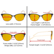 eyekeeper.com Browline Blue Light Blocking Eyeglasses LX19002-BB90 Eyeglasses