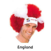 VIP Extensions Soccer Fan Afro Wig Hat - Vintage Collectible Official FIFA World Cup (14 Countries) Fan Wig