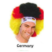 VIP Extensions Soccer Fan Afro Wig Hat - Vintage Collectible Official FIFA World Cup (14 Countries) Fan Wig