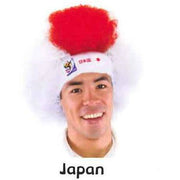 VIP Extensions Soccer Fan Afro Wig Hat - Vintage Collectible Official FIFA World Cup (14 Countries) Fan Wig