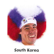 VIP Extensions Retro Official Soccer Afro Wig hat from 2010 games. Fan Wig