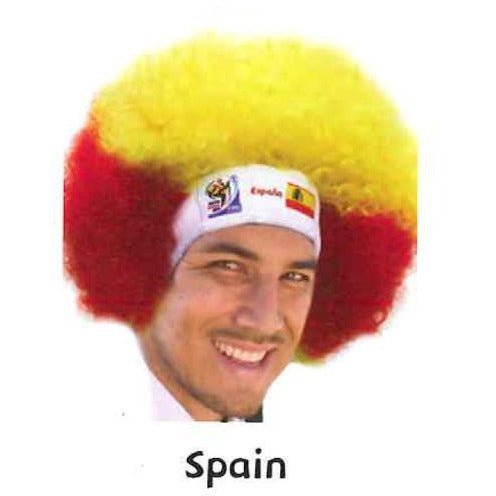 VIP Extensions Retro Official Soccer Afro Wig hat from 2010 games. Fan Wig