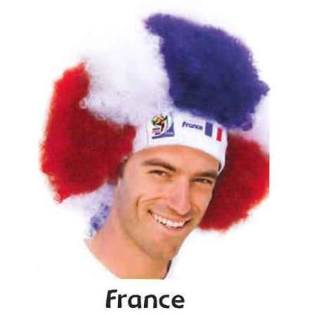 VIP Extensions Retro Official Soccer Afro Wig hat from 2010 games. Fan Wig