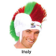 VIP Extensions Soccer Fan Mohawk Wig Hat - Vintage Collectible Official FIFA World Cup (14 Countries) Wig