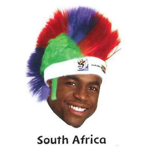 VIP Extensions Soccer Fan Mohawk Wig Hat - Vintage Collectible Official FIFA World Cup (14 Countries) Wig