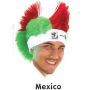 VIP Extensions Soccer Fan Mohawk Wig Hat - Vintage Collectible Official FIFA World Cup (14 Countries) Wig