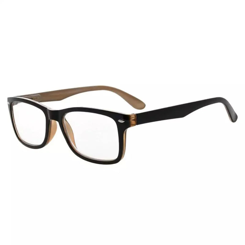 eyekeeper.com Retro Rectangle Reading Glasses Classic Chic Readers R075 Eyeglasses