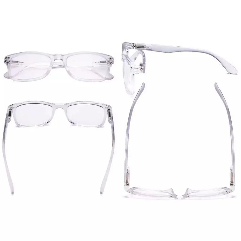 eyekeeper.com Retro Rectangle Reading Glasses Classic Chic Readers R075 Eyeglasses