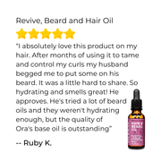 Ora's Amazing Herbal Revive, Beard and Hair Oil