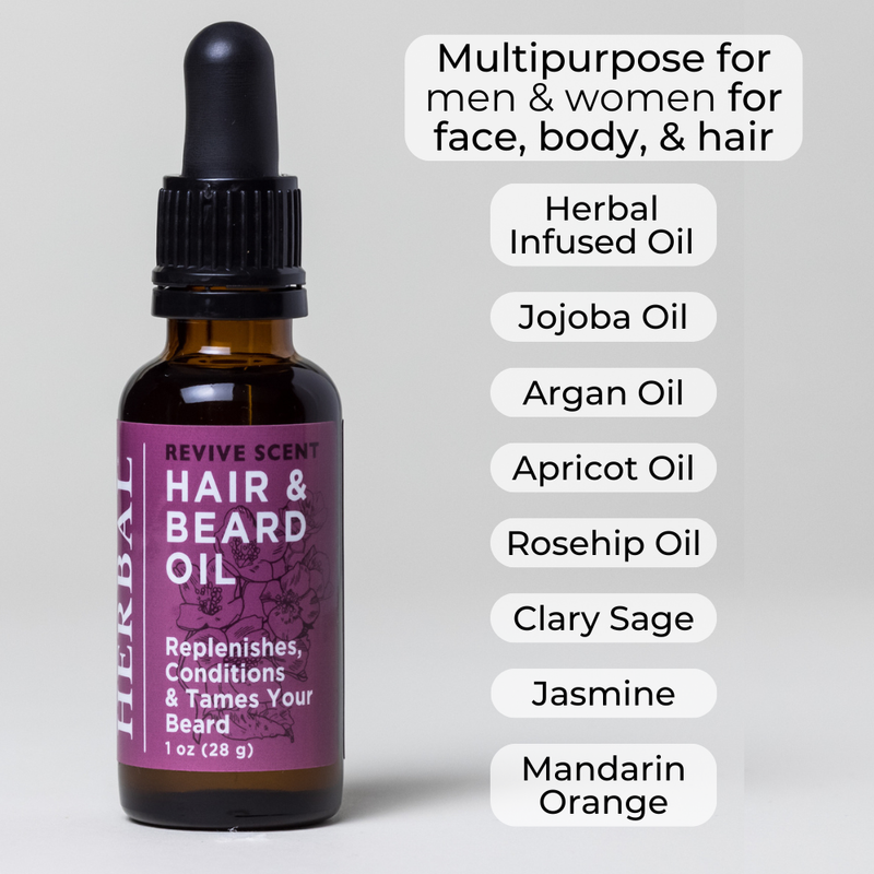 Ora's Amazing Herbal Revive, Beard and Hair Oil